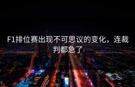 F1排位赛出现不可思议的变化，连裁判都急了